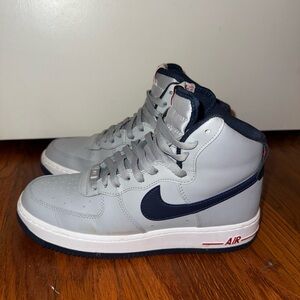 Nike Air Force 1s High 
Grey and Navy Blue